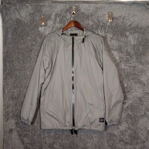 Tavik Long Sleeve Full Zip Mens Jacket Winter Gray Size Medium